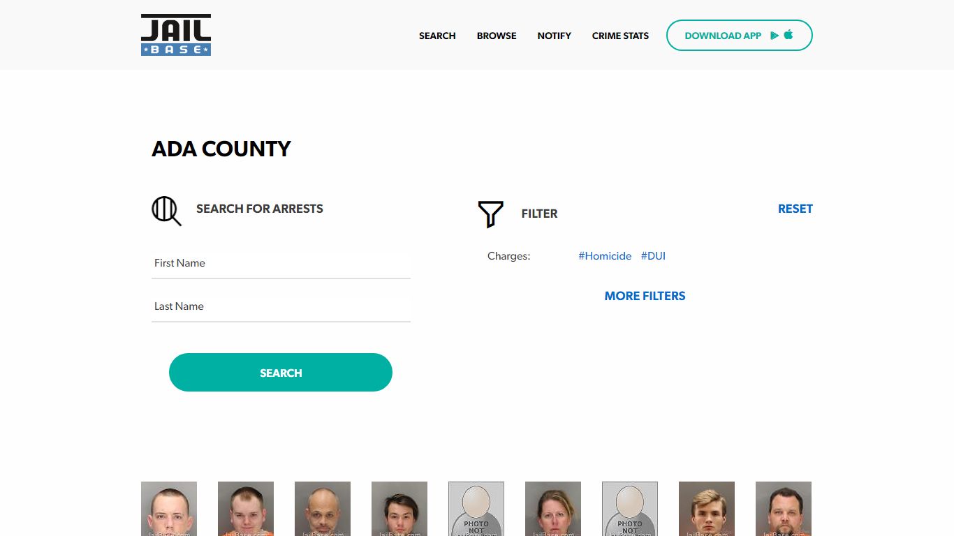 Ada County Jail Inmate Search and Mugshots | JailBase